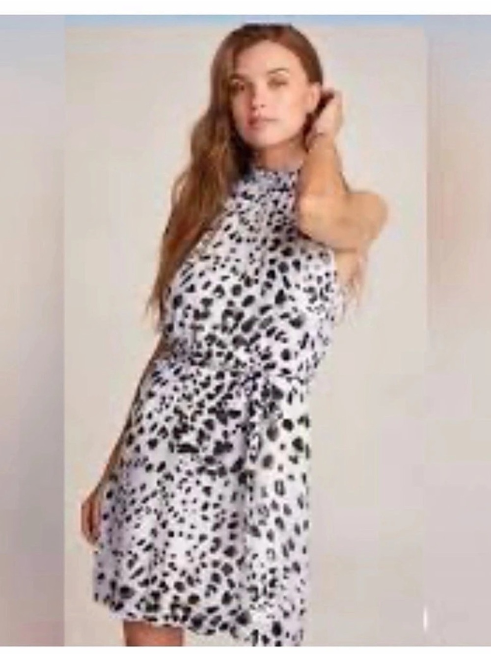 Nwt Cloth & Stone Women's Mini Dress in White & Blue Size XS